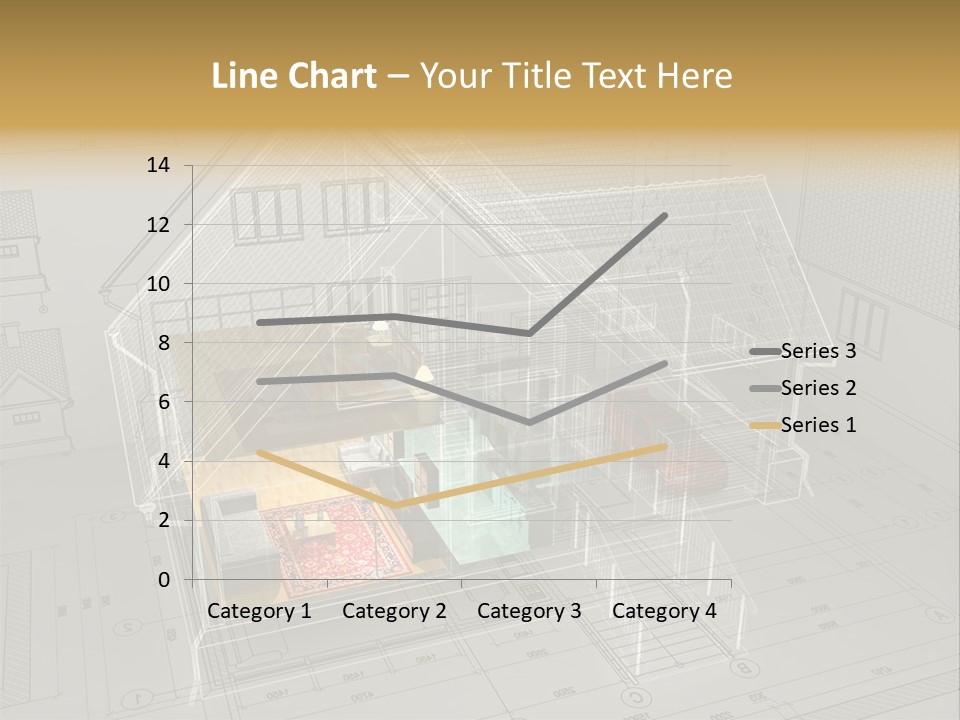 Isometric Drawing House PowerPoint Template