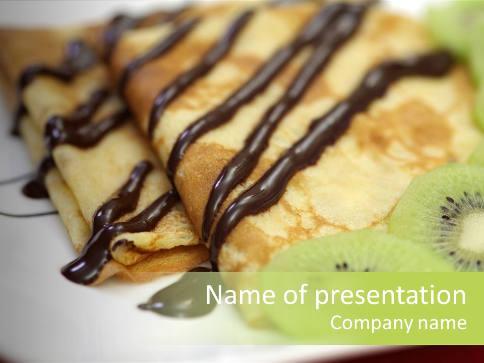 Crepes With Chocolate PowerPoint Template