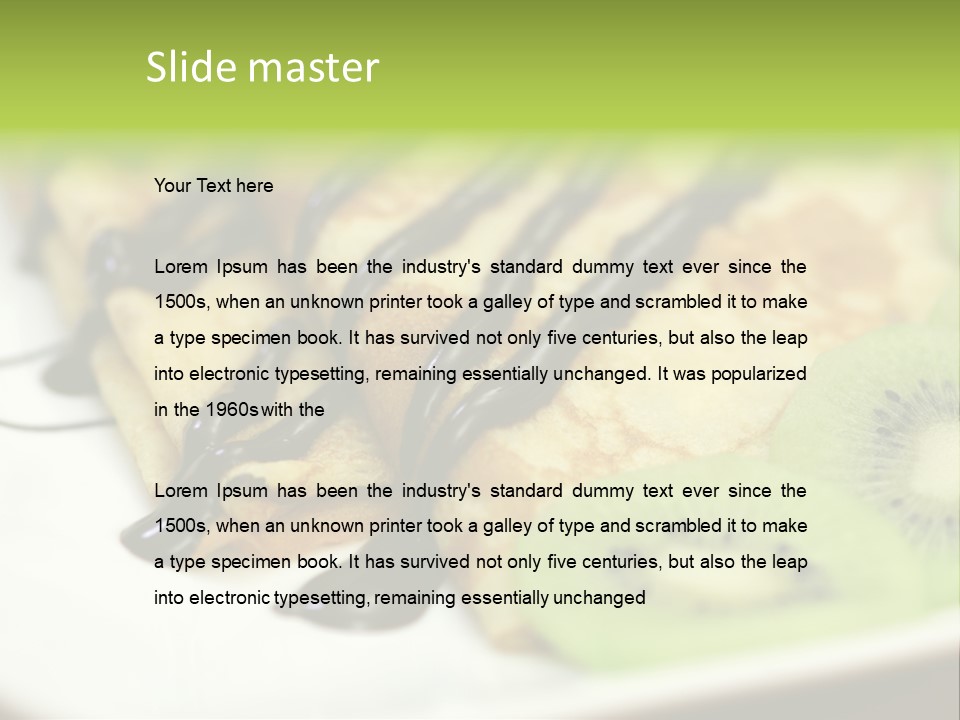 Crepes With Chocolate PowerPoint Template