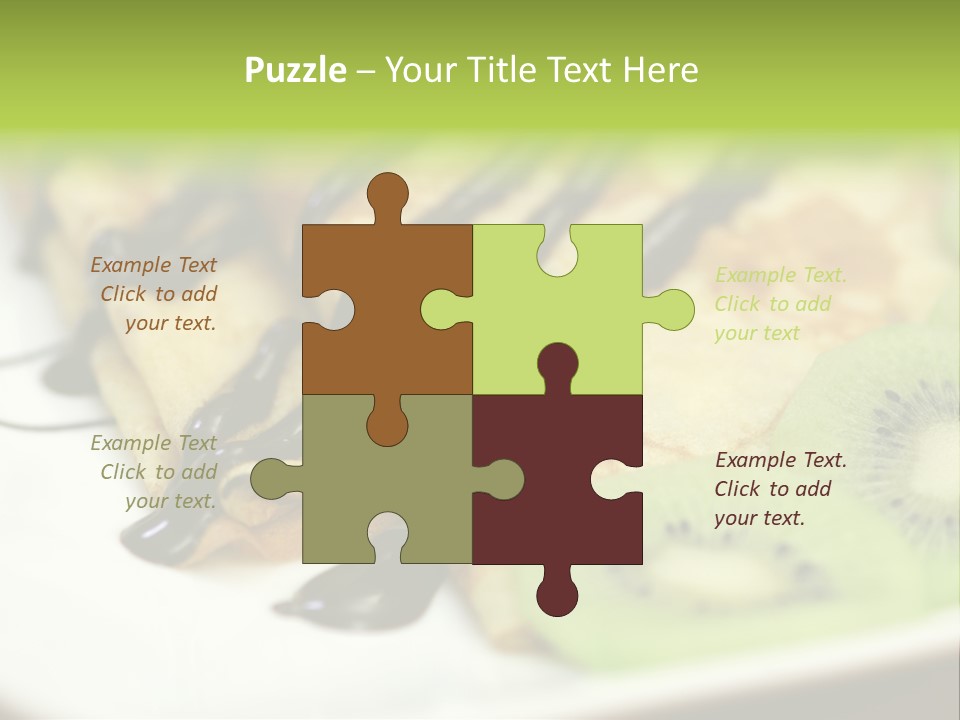 Crepes With Chocolate PowerPoint Template