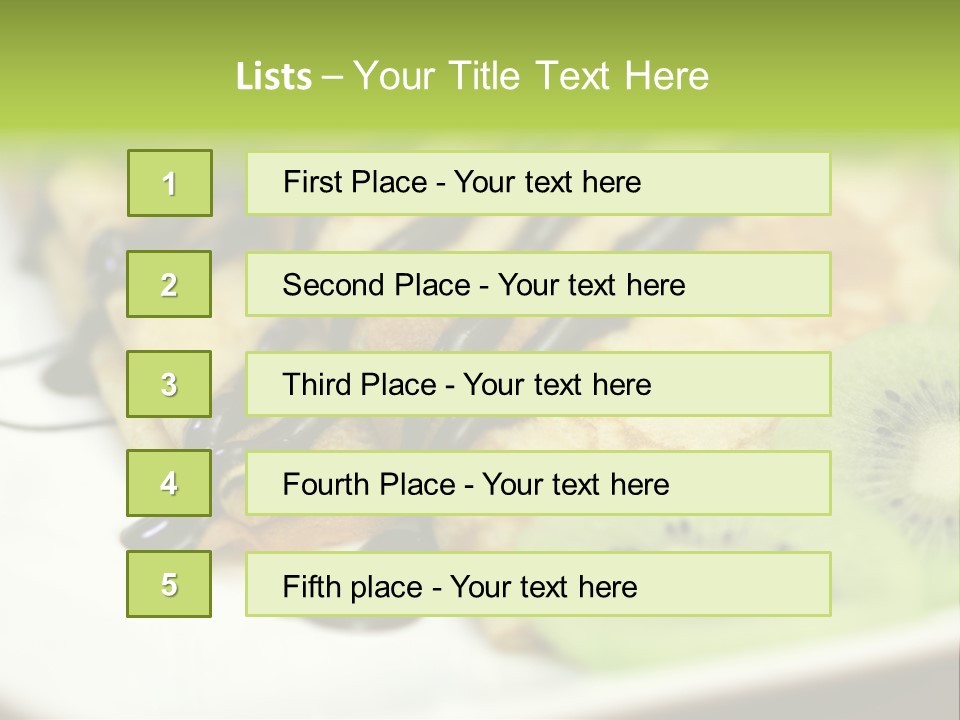 Crepes With Chocolate PowerPoint Template