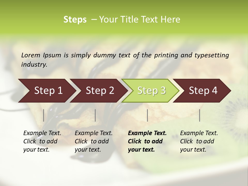 Crepes With Chocolate PowerPoint Template