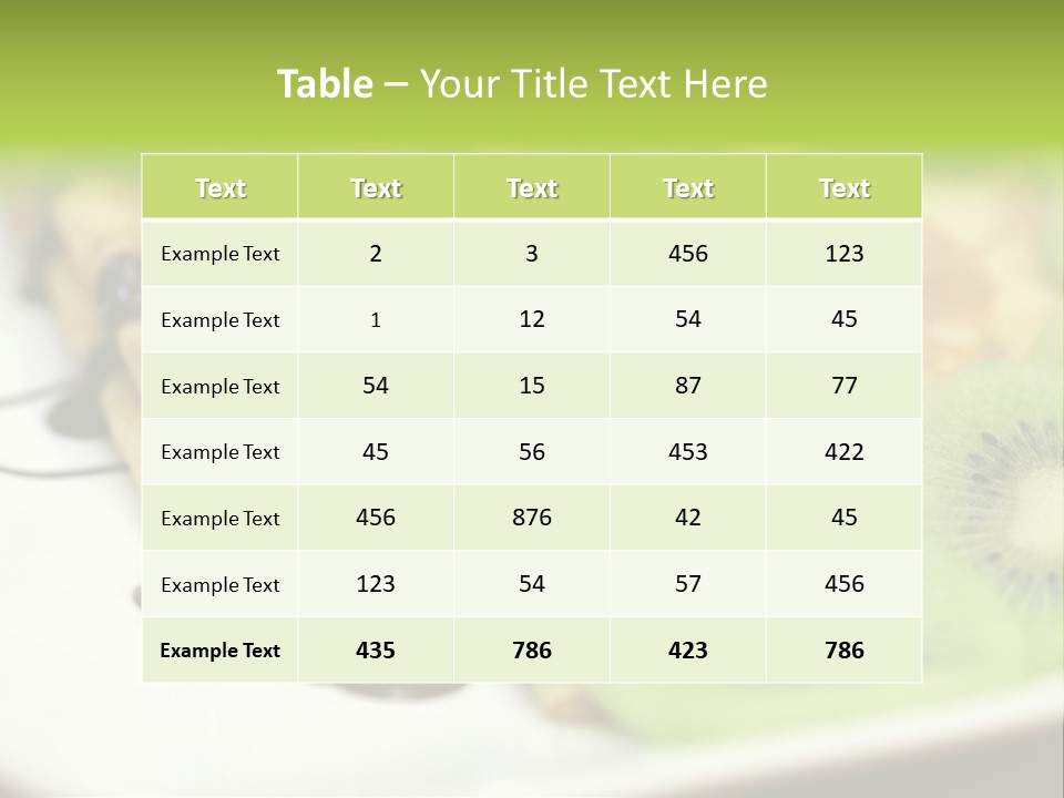 Crepes With Chocolate PowerPoint Template