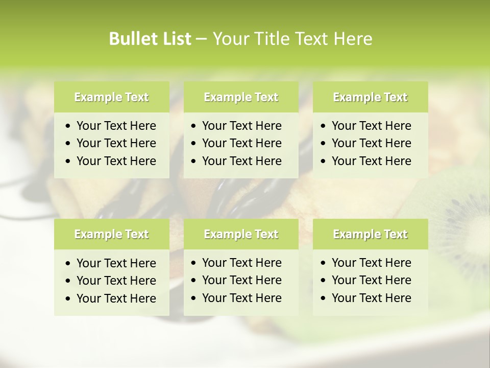 Crepes With Chocolate PowerPoint Template