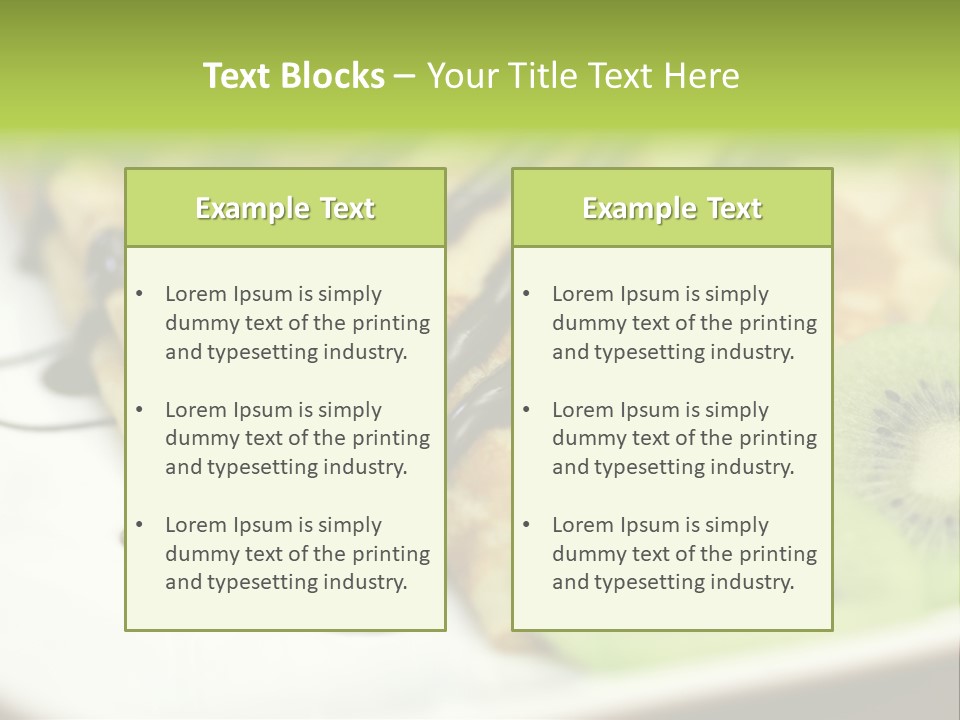 Crepes With Chocolate PowerPoint Template