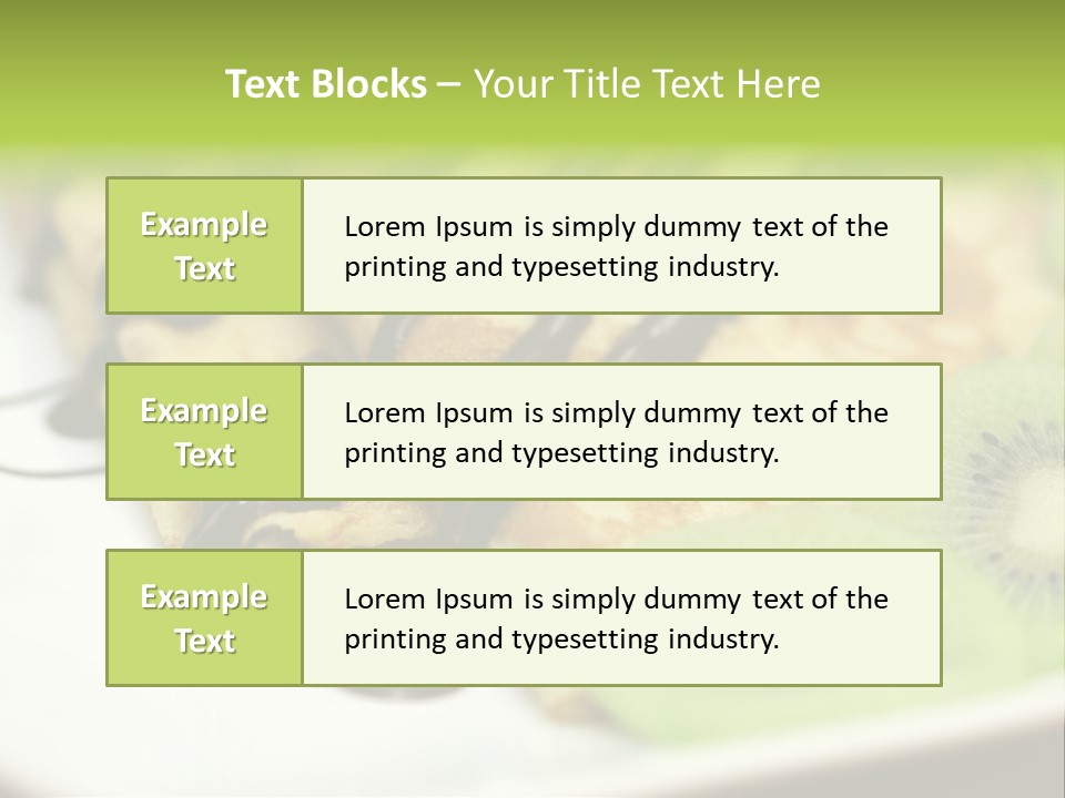 Crepes With Chocolate PowerPoint Template