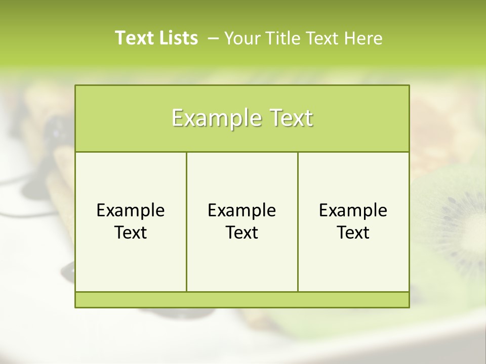 Crepes With Chocolate PowerPoint Template