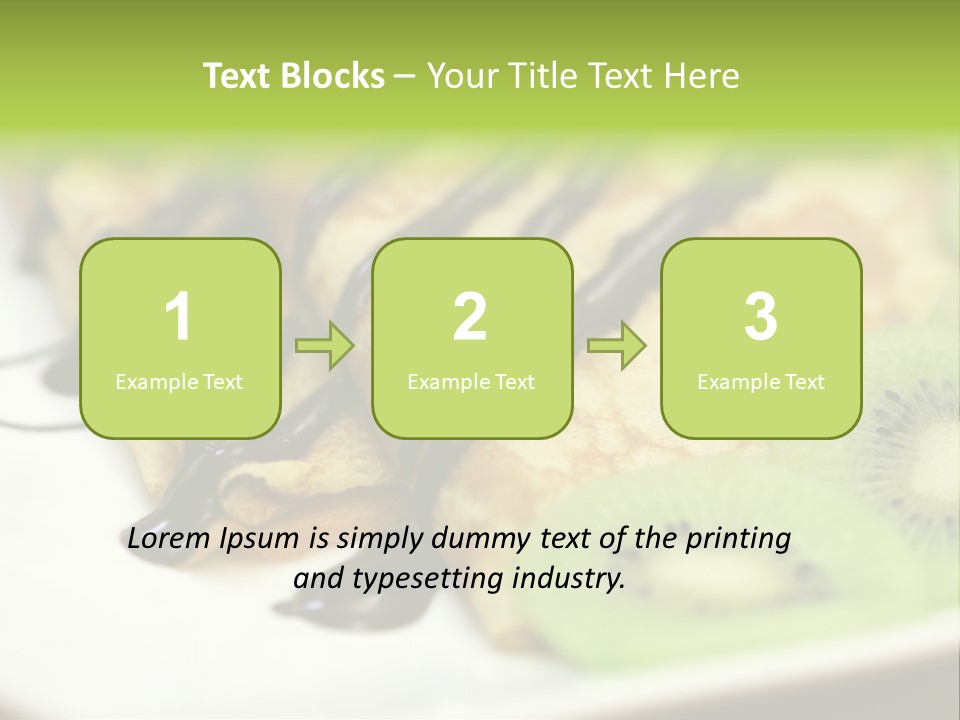 Crepes With Chocolate PowerPoint Template