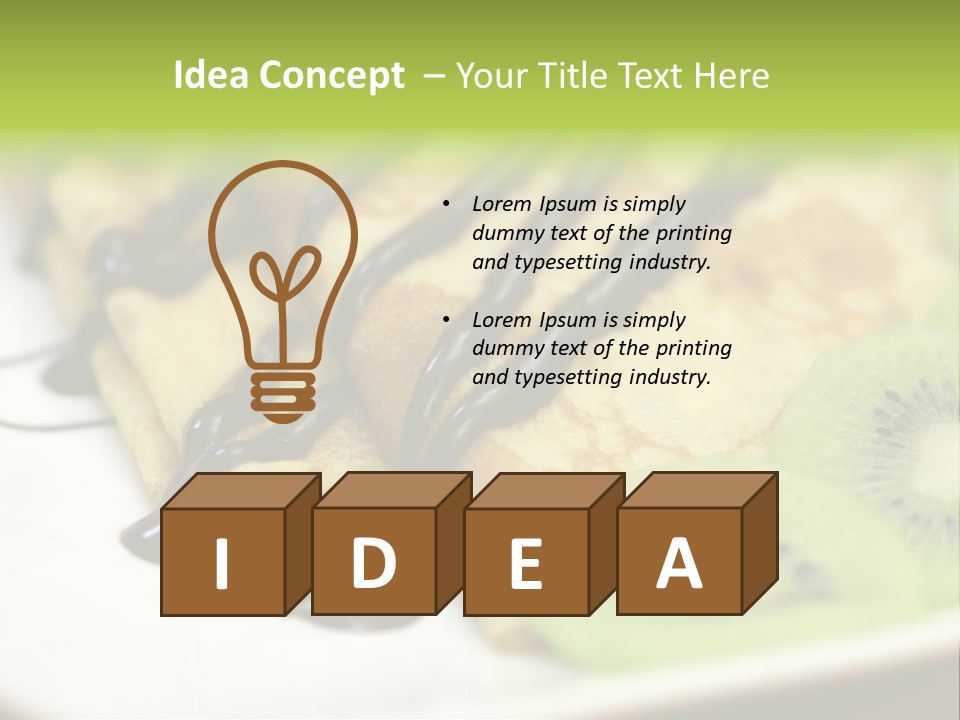 Crepes With Chocolate PowerPoint Template