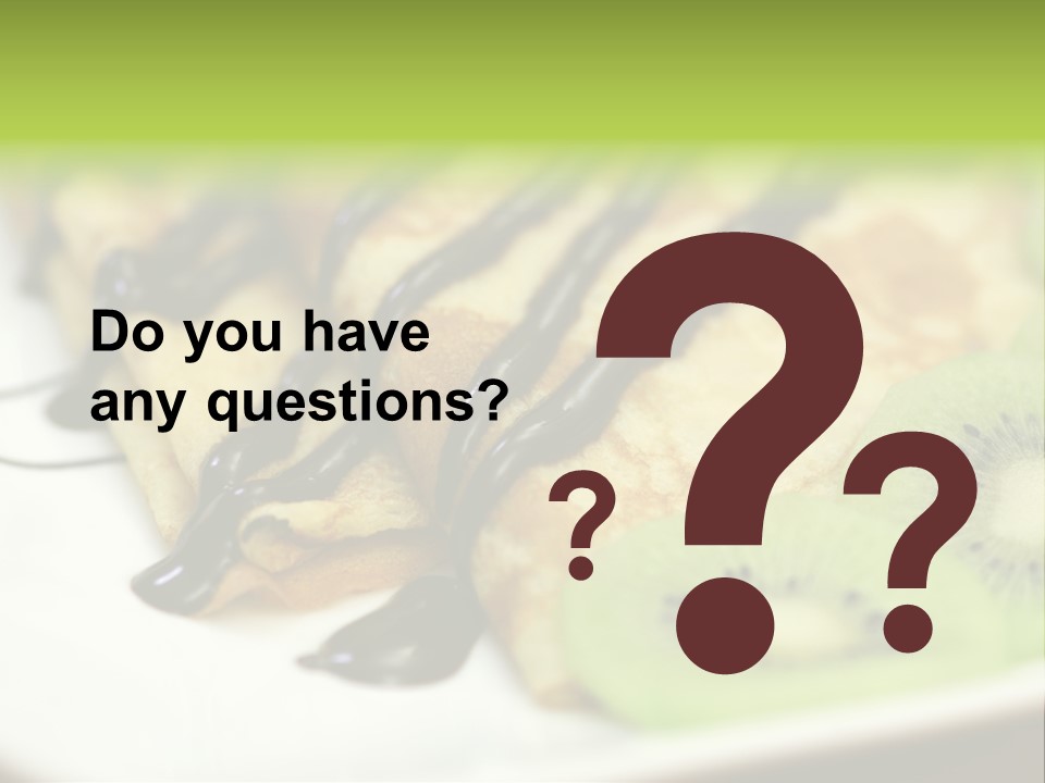 Crepes With Chocolate PowerPoint Template