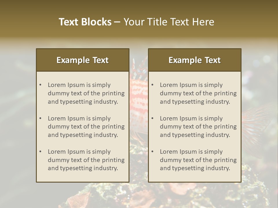 Sea Fish PowerPoint Template