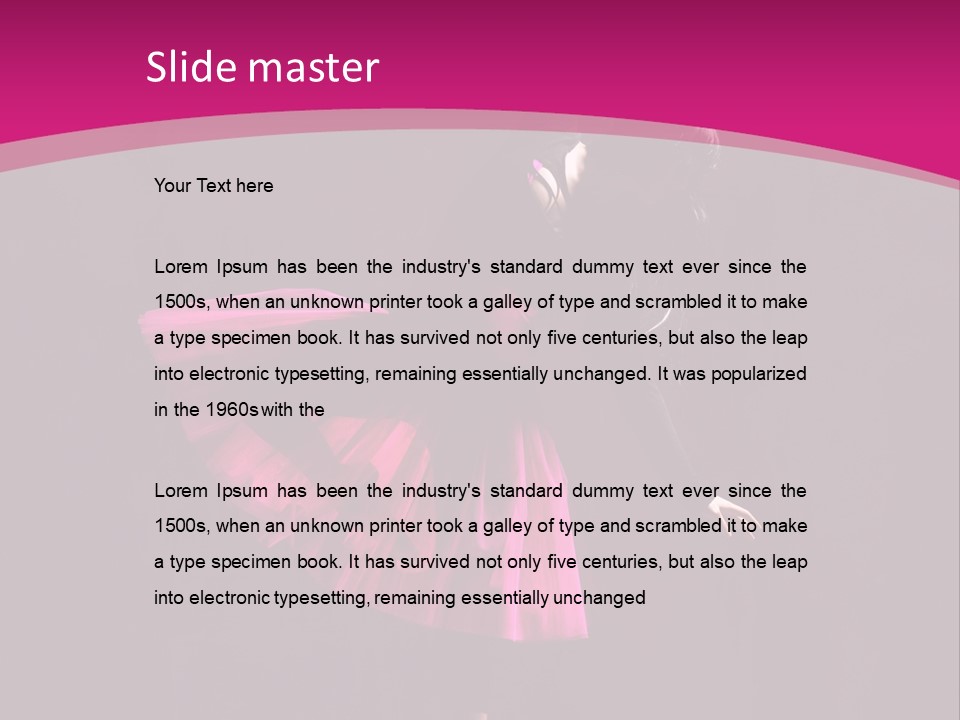 Jazz Taniec PowerPoint Template