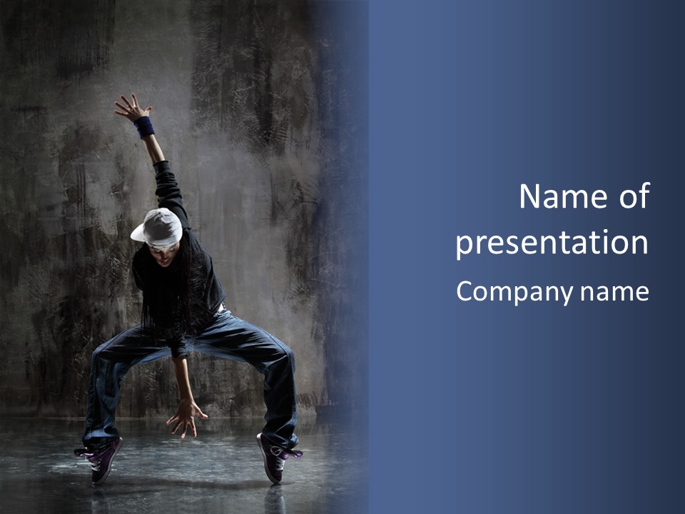 Modern Dance Pose PowerPoint Template