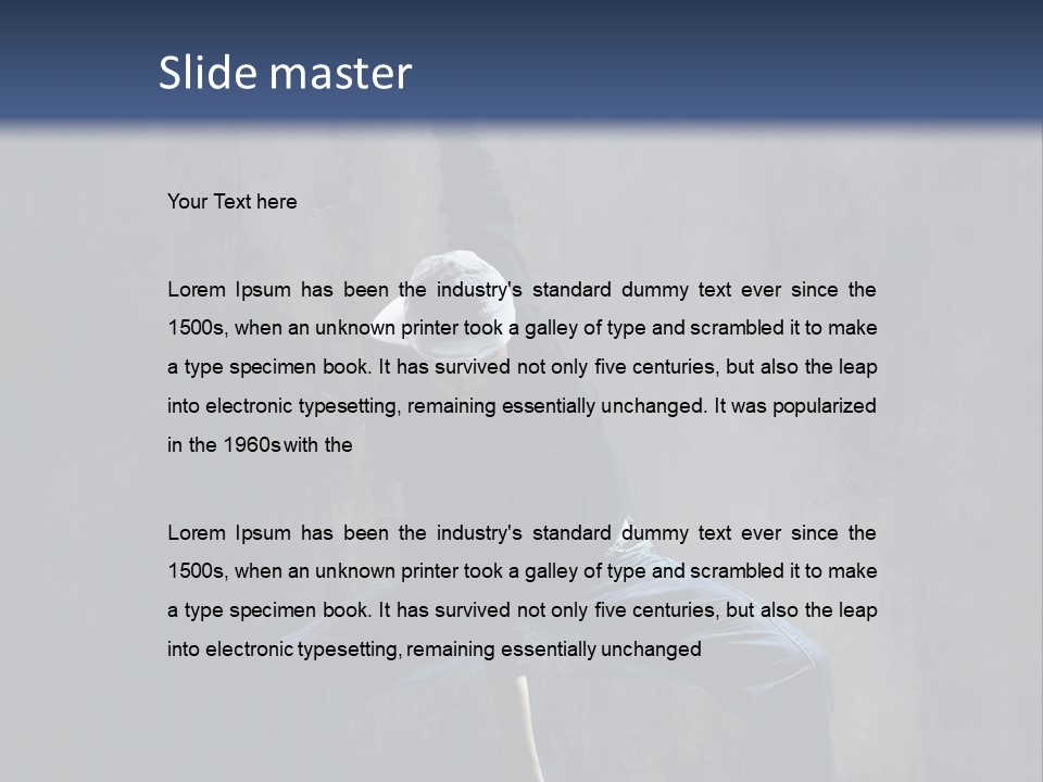 Modern Dance Pose PowerPoint Template