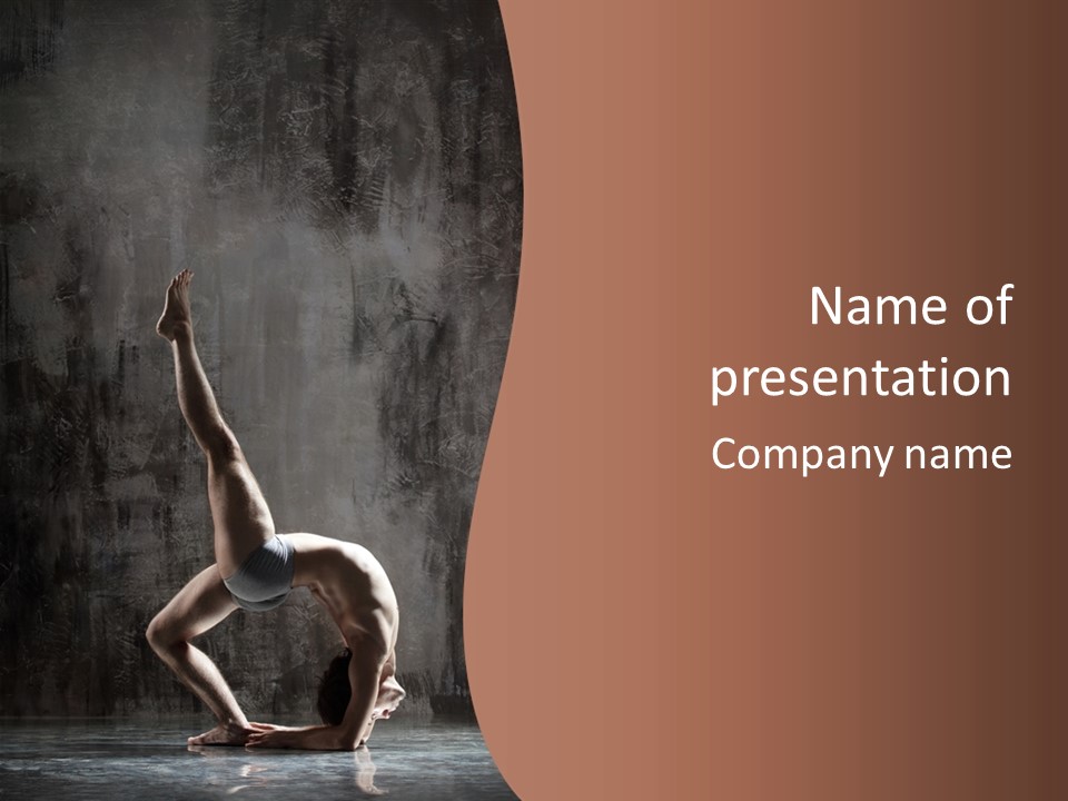 Yoga Man PowerPoint Template