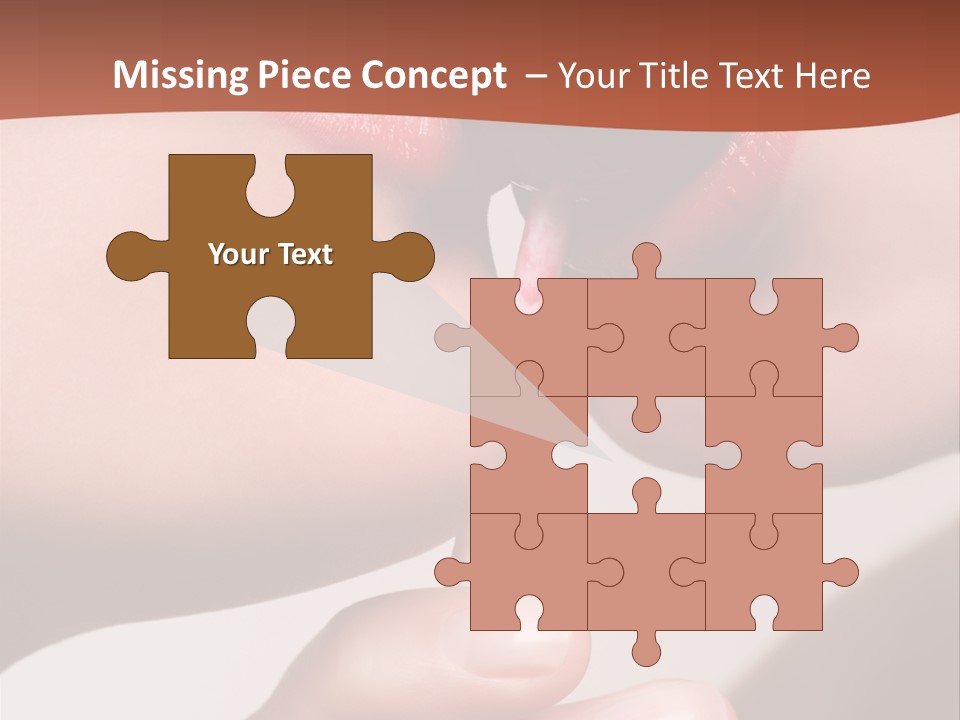 Lips Lipstick Model PowerPoint Template