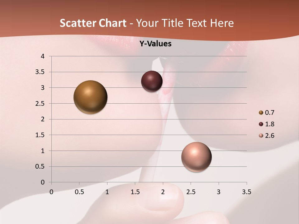 Lips Lipstick Model PowerPoint Template