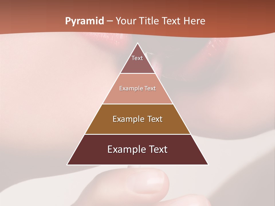 Lips Lipstick Model PowerPoint Template