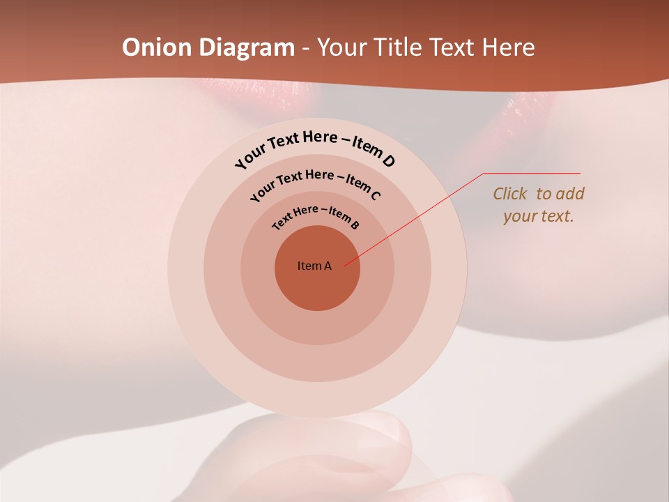 Lips Lipstick Model PowerPoint Template