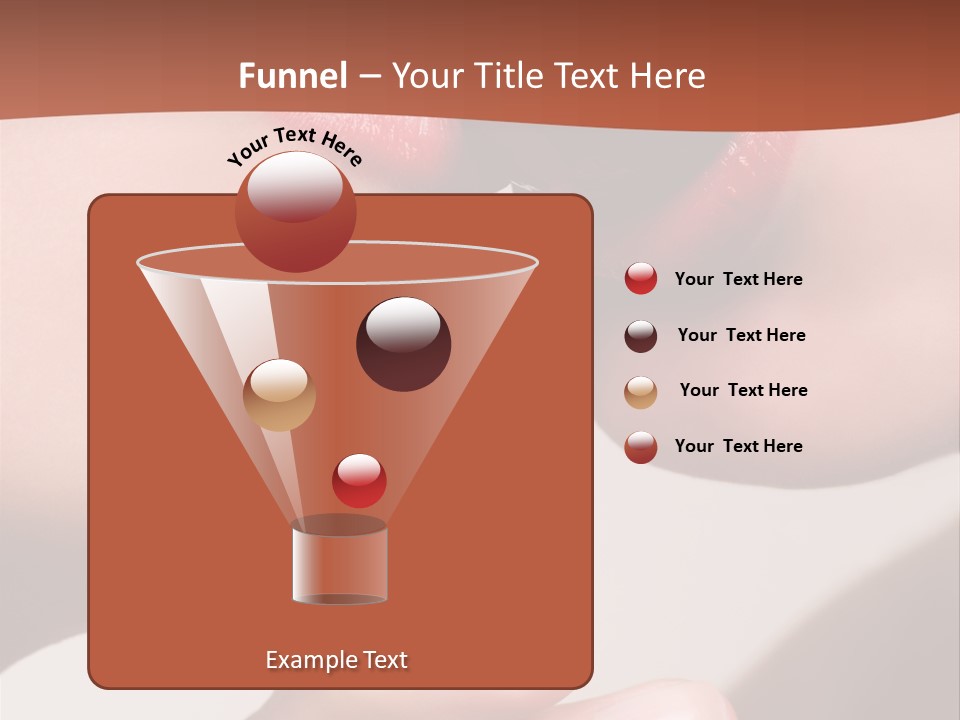 Lips Lipstick Model PowerPoint Template