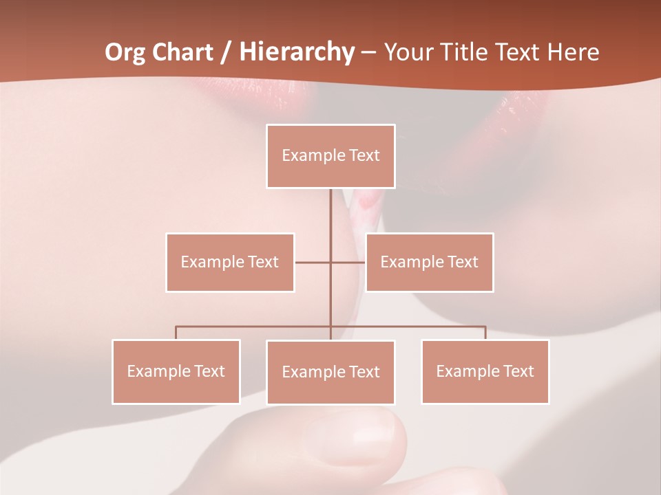 Lips Lipstick Model PowerPoint Template