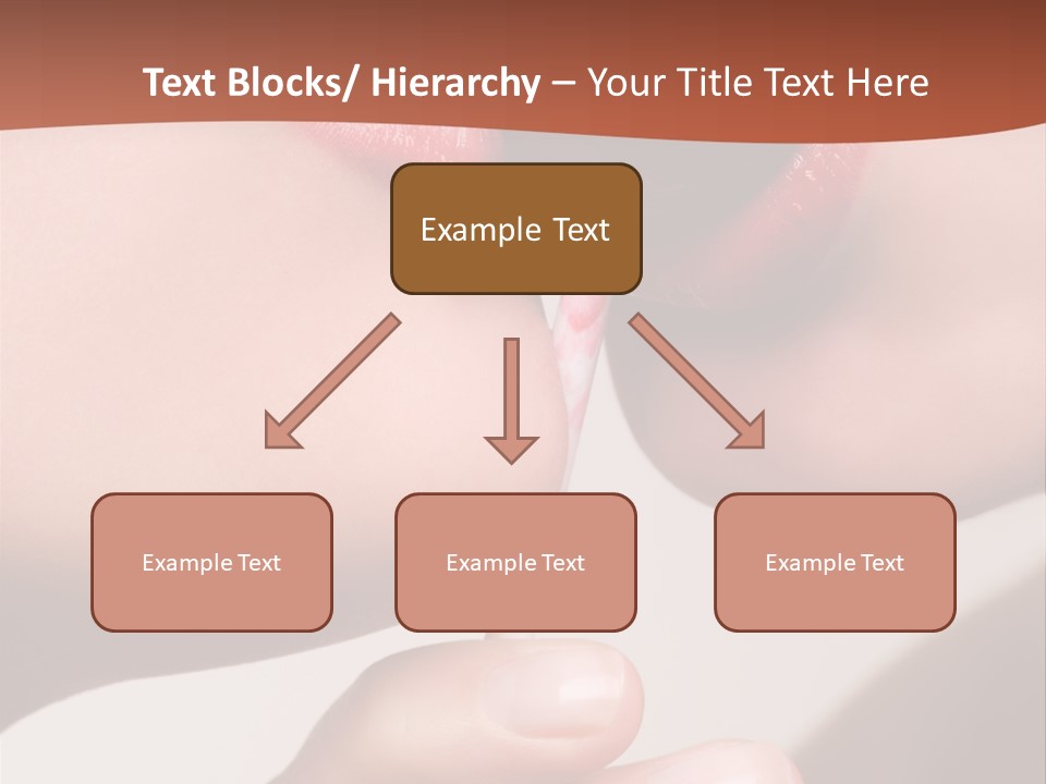 Lips Lipstick Model PowerPoint Template