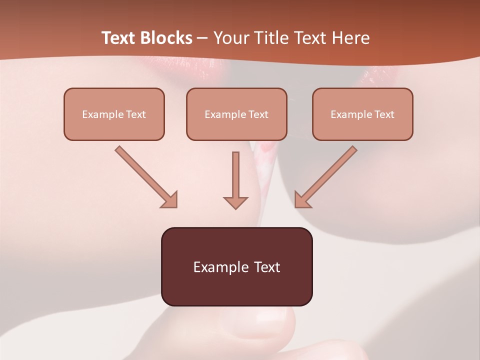 Lips Lipstick Model PowerPoint Template