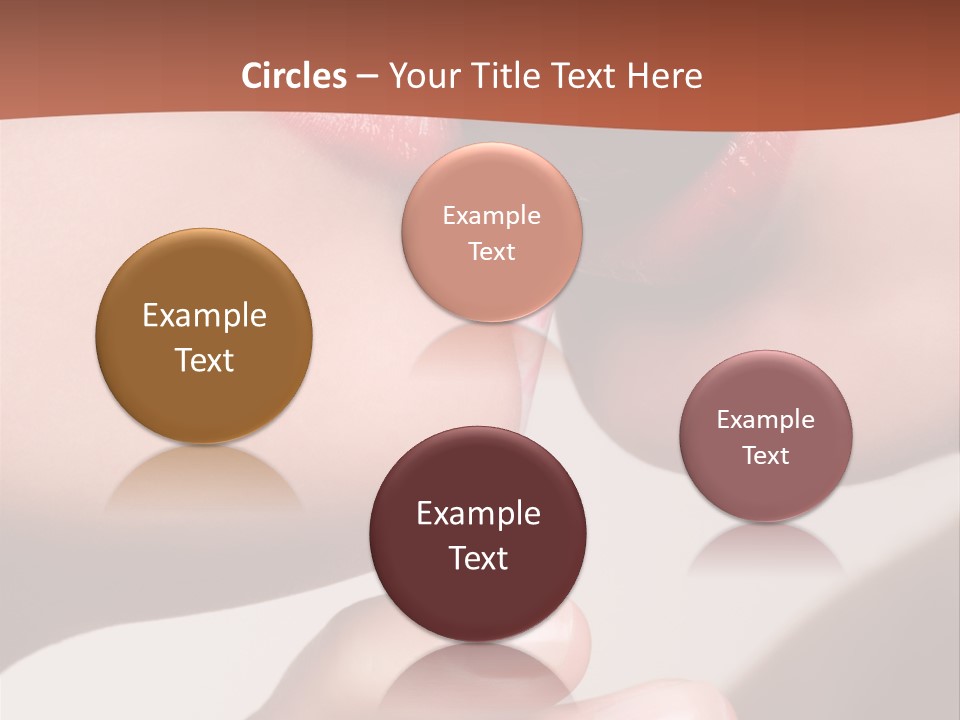 Lips Lipstick Model PowerPoint Template