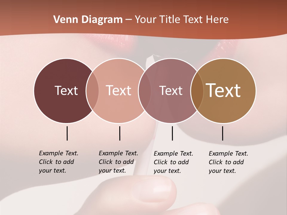 Lips Lipstick Model PowerPoint Template
