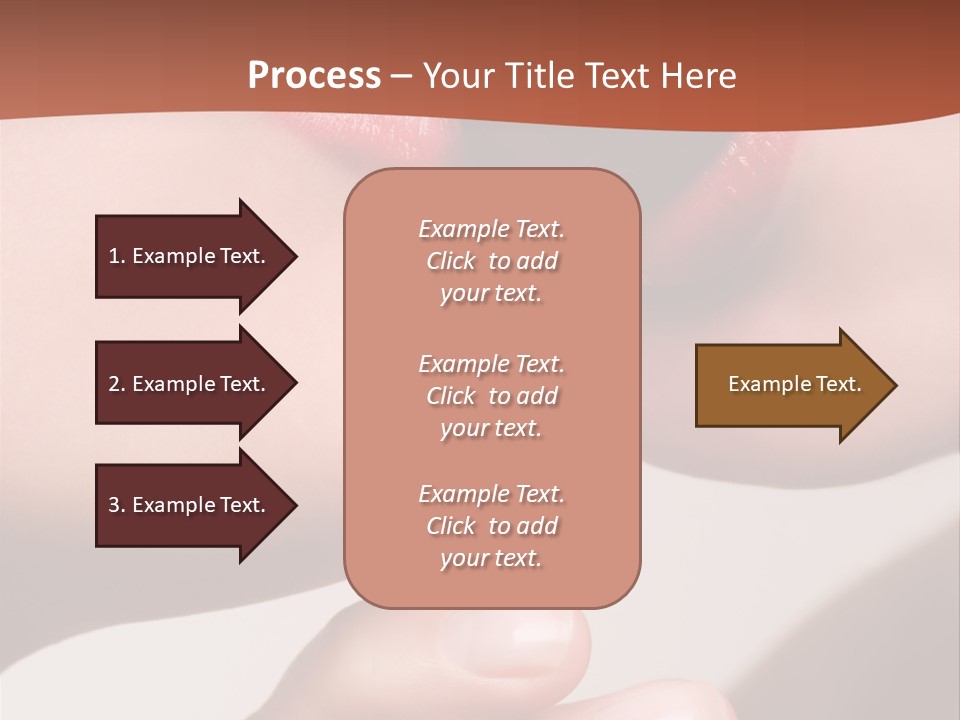 Lips Lipstick Model PowerPoint Template