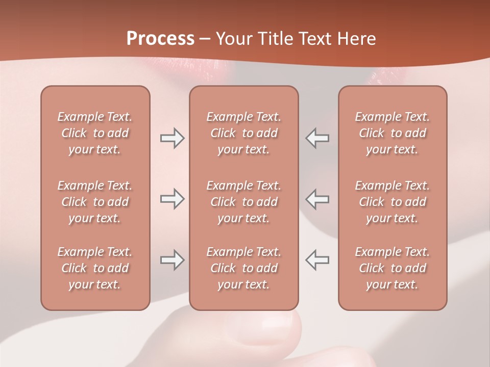 Lips Lipstick Model PowerPoint Template