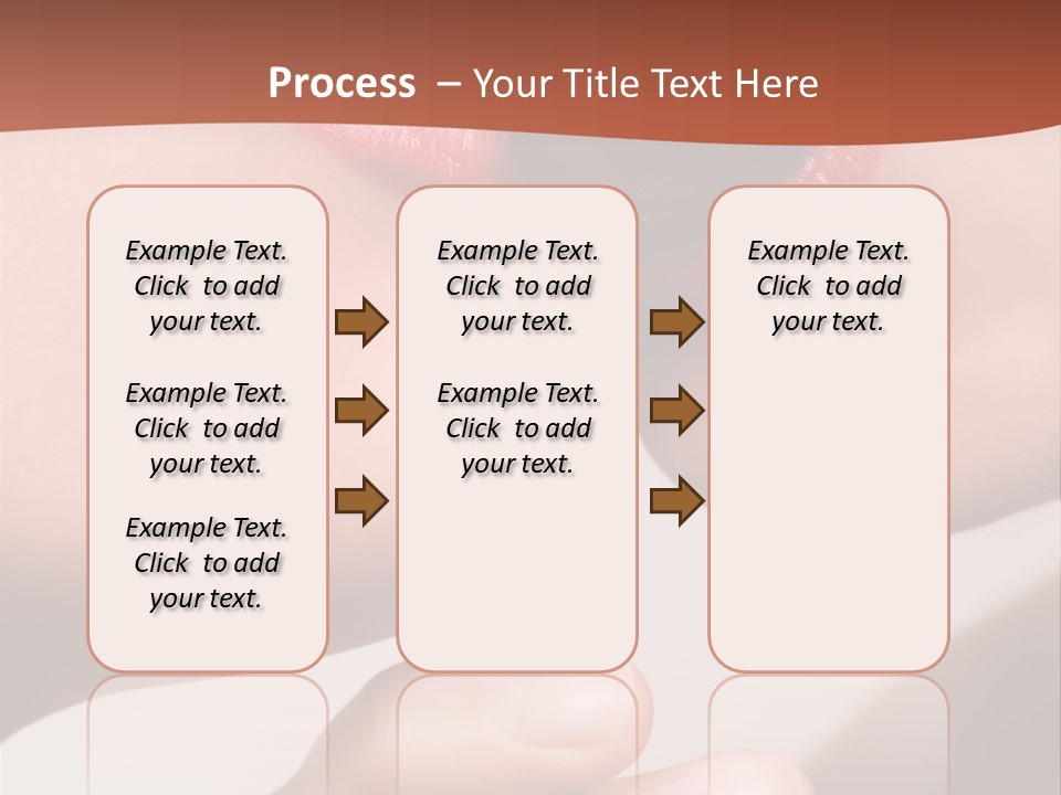 Lips Lipstick Model PowerPoint Template