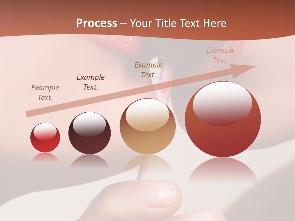 Lips Lipstick Model PowerPoint Template