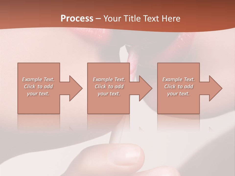 Lips Lipstick Model PowerPoint Template