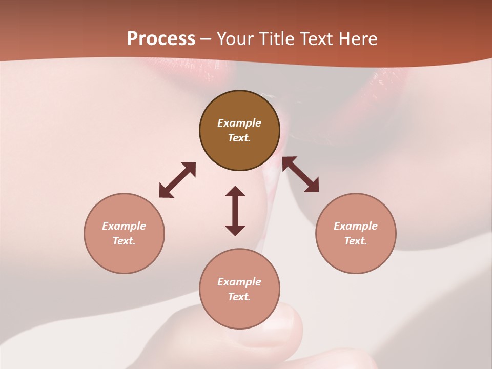 Lips Lipstick Model PowerPoint Template