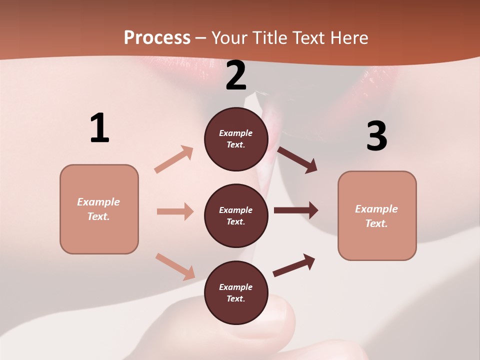 Lips Lipstick Model PowerPoint Template