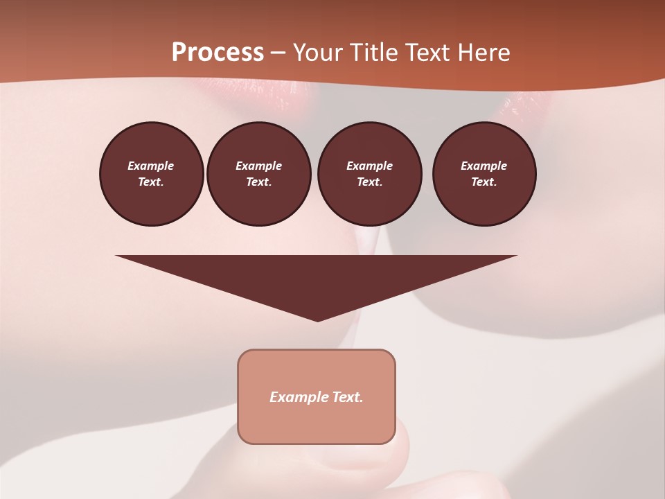 Lips Lipstick Model PowerPoint Template