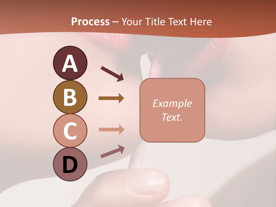 Lips Lipstick Model PowerPoint Template