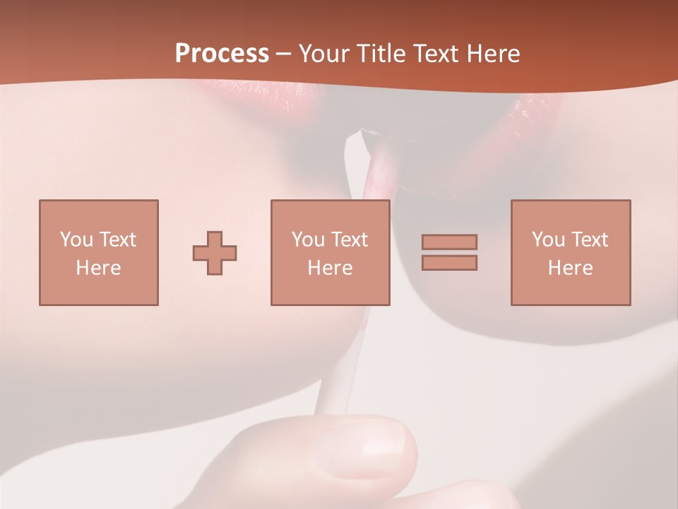 Lips Lipstick Model PowerPoint Template