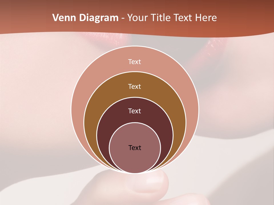 Lips Lipstick Model PowerPoint Template