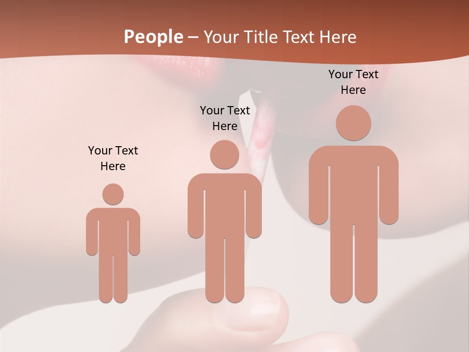 Lips Lipstick Model PowerPoint Template