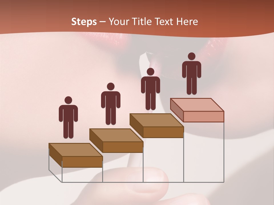 Lips Lipstick Model PowerPoint Template