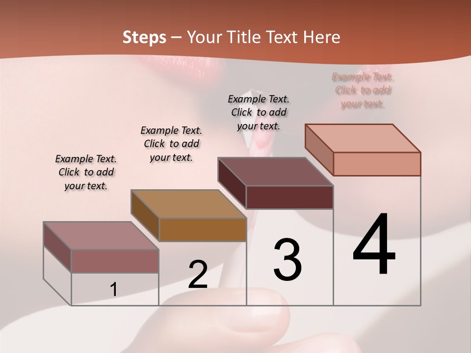 Lips Lipstick Model PowerPoint Template