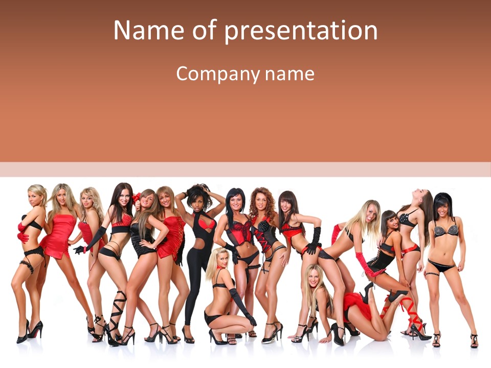 Women Photography Poses PowerPoint Template