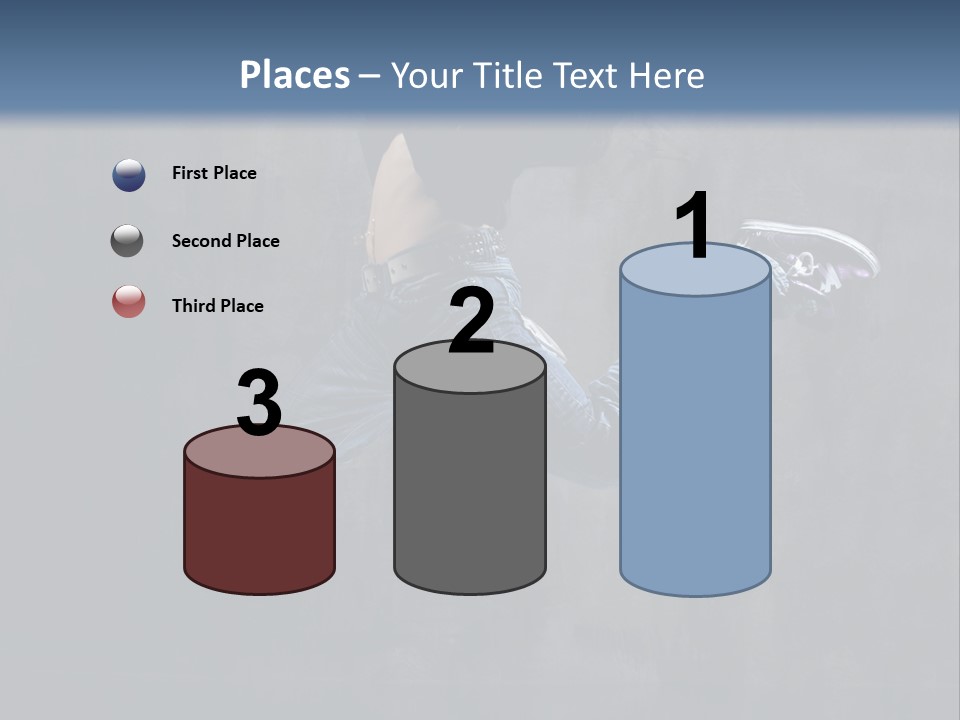 Jump Movement Woman PowerPoint Template