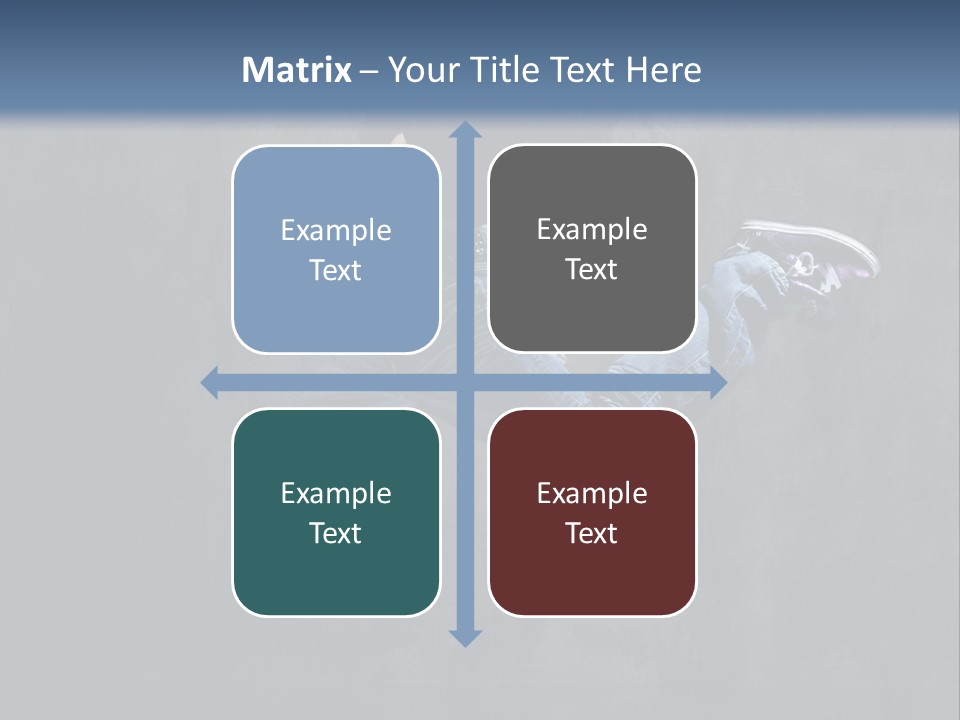 Jump Movement Woman PowerPoint Template