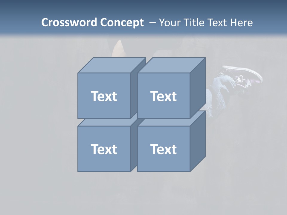 Jump Movement Woman PowerPoint Template
