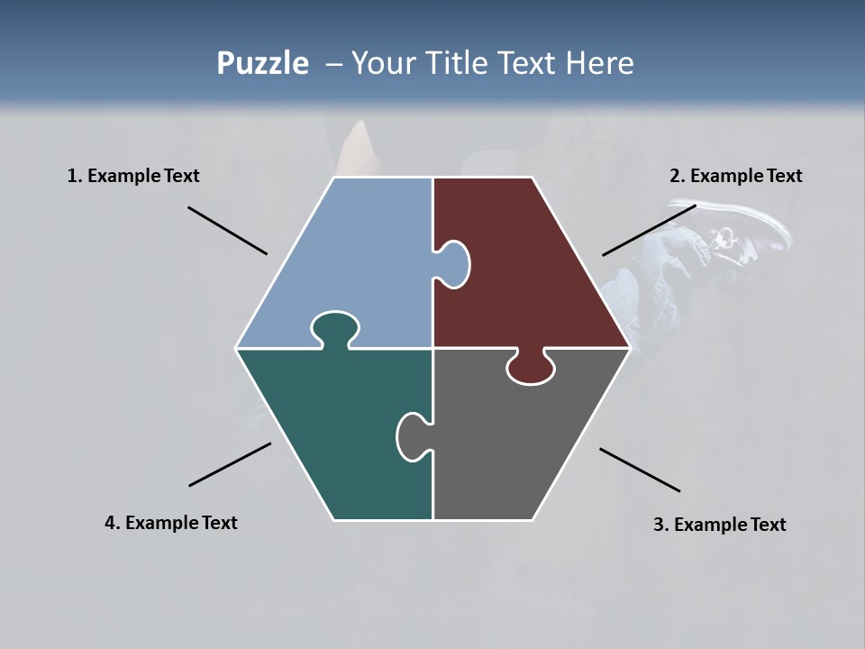 Jump Movement Woman PowerPoint Template