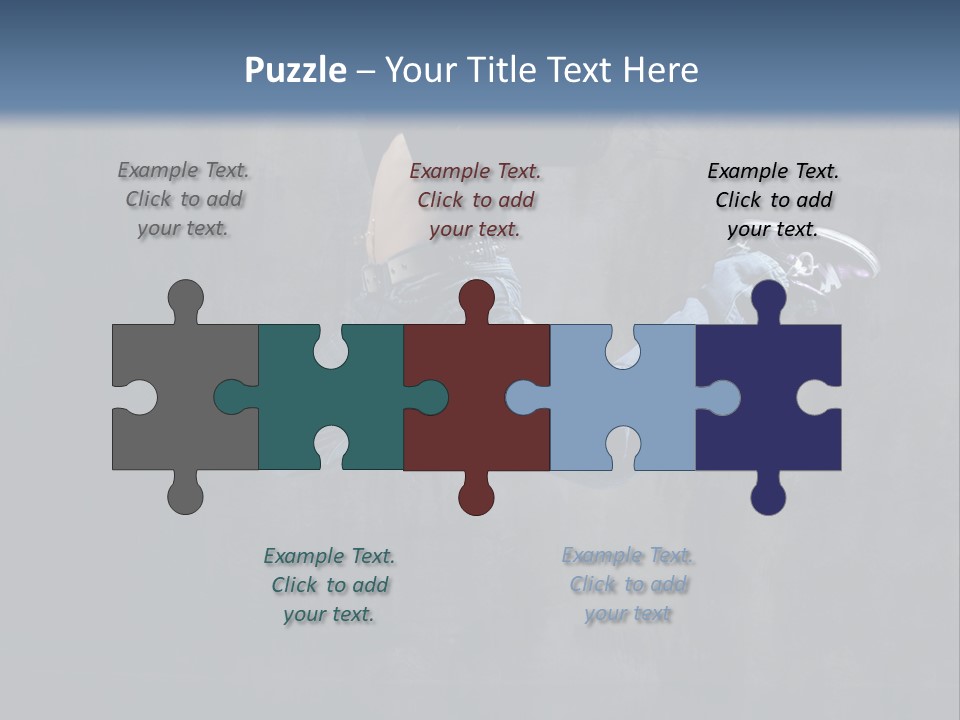 Jump Movement Woman PowerPoint Template