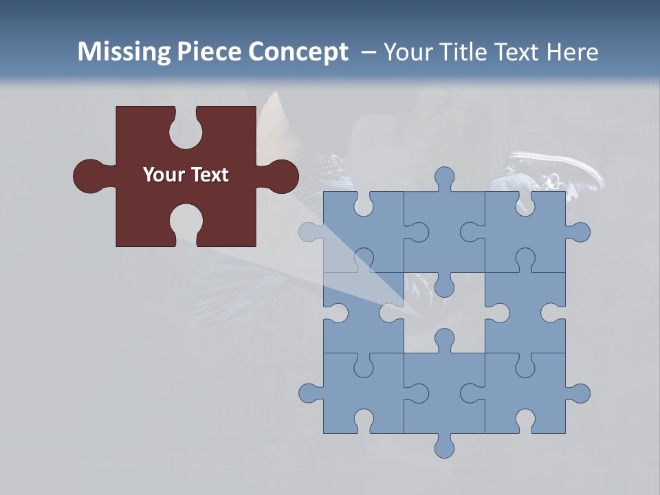 Jump Movement Woman PowerPoint Template